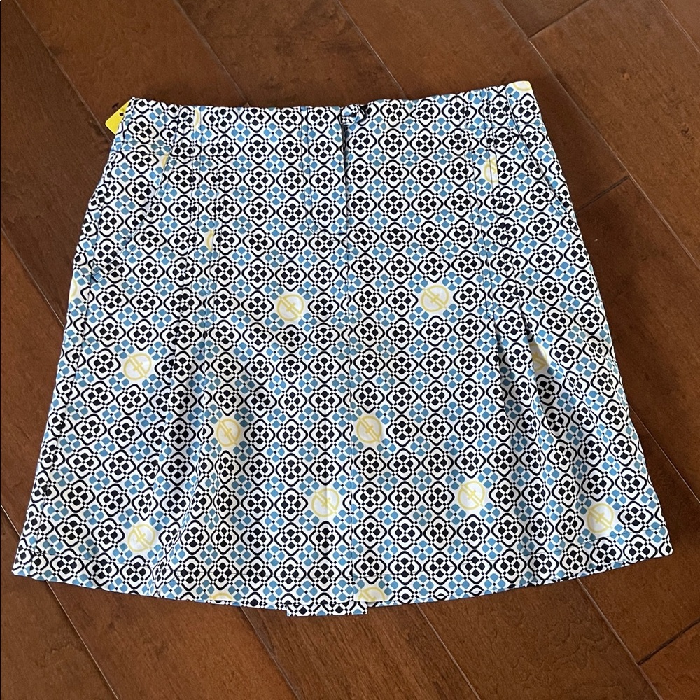 341. VUARNET SPORT | White & Blue Athletic Skort | NWOT Luxury Performance Wear